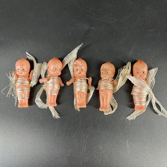 Mini Poupée Kewpie Vintage Celluloïd 4 Cm - Fabriquée Au Japon - Rare